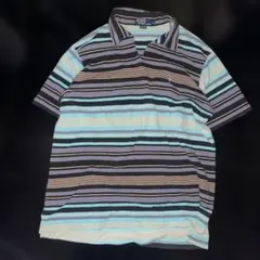 Polo by Ralph Lauren ストライプポロシャツ XL ヘンリー