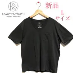 ■新品■BEAUTY&YOUTH・ユナイテッドアローズ■VネックTシャツ・L