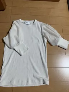 値下げ！アズール袖シースルーカットソーM