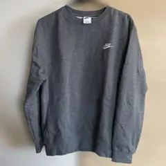 NIKE グレー クルーネック トレーナー M