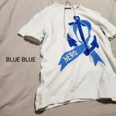 BLUE BLUE ブルーブルー 聖林公司 いかり柄プリントTシャツ 2 Ｍのサムネイル