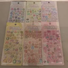 クリアぷくぷくキャンディシール　6点　①