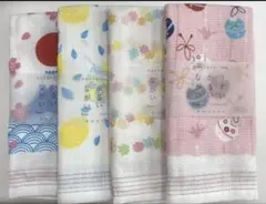 布ごよみ　タオルてぬぐい　計4点