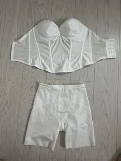 ビスチェ/ガードル　日本製　ブライダルインナー 2点 セット E75