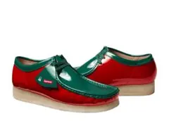 Supreme × Clarks Wallabee 赤 緑 箱付のサムネイル