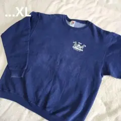 ☘️【フルーツオブザルーム】メンズ トレーナー ヴィンテージ ネイビー