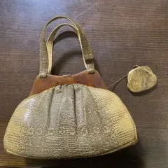 レトロ ゴールドビーズ刺繍パーティーバッグ - メルカリ