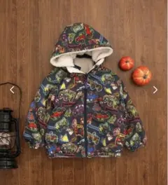 BREEZE Jimnyコラボ ステッカー風総柄リバーシブルアウター90cm