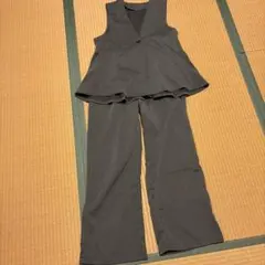 レディース パンツセットアップ Mサイズ グレー