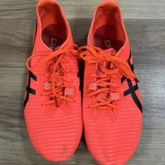 asics スパイクシューズ オレンジ