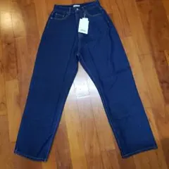 期限特価✤新品タグ付き♪ZOZOTOWN現行商品 ゆったりハイウエストデニム