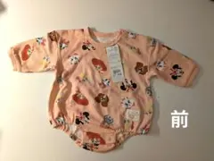 新品　Disneyディズニー　長袖ロンパース　70　ピンク タグ付きのサムネイル