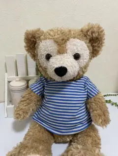 Tシャツ ボーダー 青☆ダッフィーS シェリーメイS☆ハンドメイド コスチューム