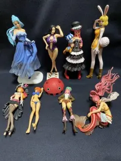 ONE PIECEフィギュア8点set ナミビビハンコックメローナ ジャンク含む
