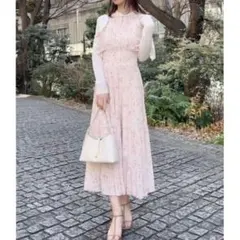 Snidel Sustainableフラワーモチーフワンピース×ボレロセット - メルカリ