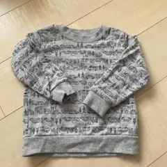 トレーナー　グレー　100 乗り物のサムネイル