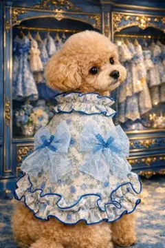 ★現品のみ★可愛い犬服・猫服　ワンピース　ハンドメイドのサムネイル