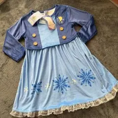 値下げ【新品】アナと雪の女王 ワンピースパジャマ　ナイトウェア 100cmのサムネイル