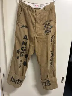 Used アメトラ タトゥー tattoo メモリアル ハンドペイント チノパン