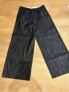 【美品】Y's ダークブルーワイドパンツ