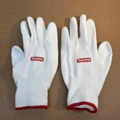 【未使用品】Supreme 白手袋 赤リブのサムネイル