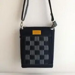 ハンドメイド◦デニムリメイク◦サコッシュ◦ショルダー◦ヒッコリー