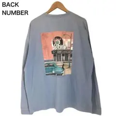 バックナンバー　プリント　街並み　ロンT　レディース　長袖　Tシャツ　丸首　L