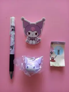 クロミ ボールペン＆クリップ＆マスコットキャップチャーム