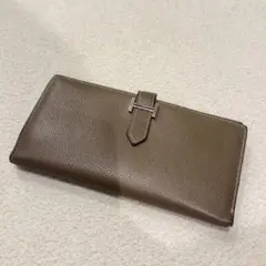 HERMES エルメス べアン エトゥープ 長財布