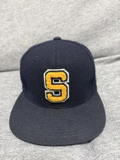 90's OLD STUSSY オールドステューシー キャップ Sロゴ ブラック