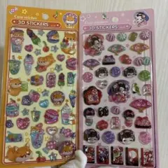 和風立体硬いシール2️⃣枚セット