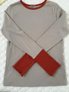 しまむら　田中里奈コラボ　配色テレコT