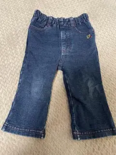 MIKI HOUSE デニムフレアパンツ 80