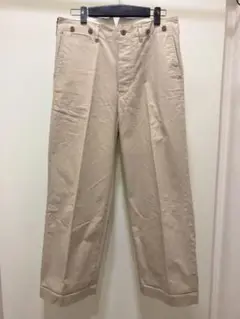 トゥジュー toujours チノ コットン パンツ ベージュ サイズ0