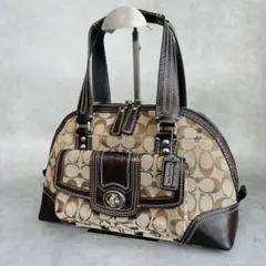 COACH Hamptons Signature Satchel Bag