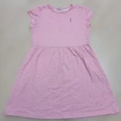 MIKI HOUSE 半袖ワンピース 130　ミキハウス　水玉