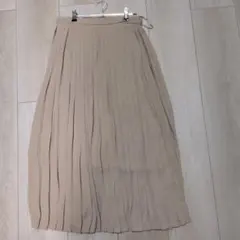 UNIQLO ベージュ プリーツスカート L