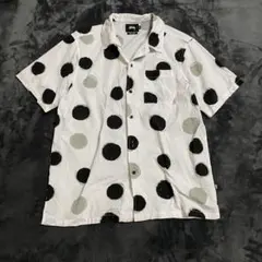 【STUSSY ステューシー】 ドット柄半袖シャツ カジュアル M 総柄 アート