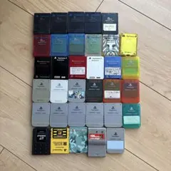 PS2 PS1 メモリーカード 34枚セット まとめ売り【ジャンク品】