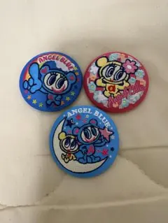 ANGEL BLUE 刺繍缶バッジ 3個セットのサムネイル
