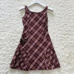バーバリーブルーレーベル　ミニワンピース　Mサイズ　ノースリーブ　ノバチェック
