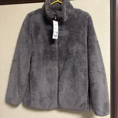 ユニクロ グレー ボアジャケット