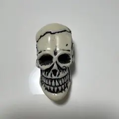 ドクロ スカル ペンダント 穴あき アクセサリー ビーズ パーツ
