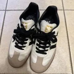 adidas SAMBA スニーカー ホワイト ブラック 26.5cm ZA01 - メルカリ