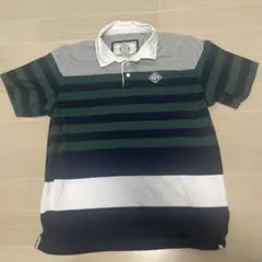 【8月17日までの出品】緑 グレー半袖シャツEDDIE BAUER XLサイズ