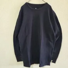 ユーエスポロアッスン サーマル ワッフル ロンT 長袖Tシャツ M ネイビーのサムネイル