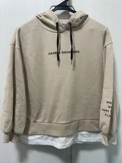 ピンクラテ　ベージュパーカー　140 PINK latte