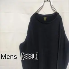 J100【US輸入】ラルフローレン　ロンT【メンズXXL】ネイビー