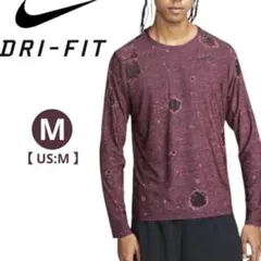 ま*ん様 ナイキ ドライフィット 吸汗速乾 オイルスプラッター加工 長袖Tシャツ