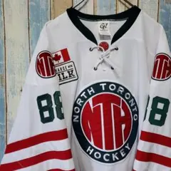 2073☆リーボック☆NHLメープルリーフス☆編み上げホッケーシャツ